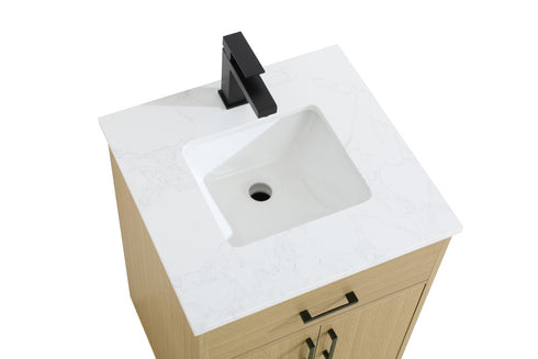 Elegant Lighting Chandler Vanity Cabinet 2Dr W20 Inch xD19 Inch xH34 Inch in Honey Brown Model: VF25020MHB