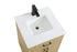 Elegant Lighting Chandler Vanity Cabinet 2Dr W20 Inch xD19 Inch xH34 Inch in Honey Brown Model: VF25020MHB