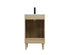 Elegant Lighting Chandler Vanity Cabinet 2Dr W20 Inch XD19 Inch xH34 Inch MW in Mango Wood Finish Model: VF25020MW