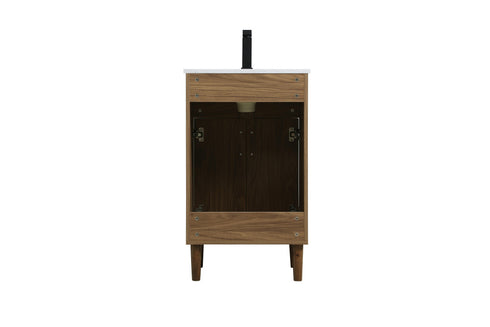 Elegant Lighting Chandler Vanity Cabinet 2Dr W20 Inch XD19 Inch xH34 Inch WB in Walnut Brown Finish Model: VF25020WB