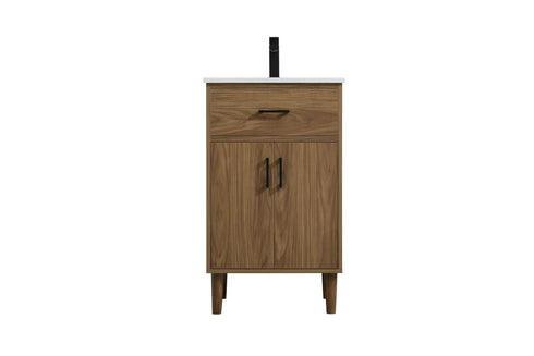 Elegant Lighting Chandler Vanity Cabinet 2Dr W20 Inch XD19 Inch xH34 Inch WB in Walnut Brown Finish Model: VF25020WB