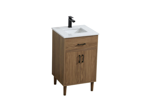 Elegant Lighting Chandler Vanity Cabinet 2Dr W20 Inch XD19 Inch xH34 Inch WB in Walnut Brown Finish Model: VF25020WB