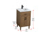 Elegant Lighting Chandler Vanity Cabinet 2Dr W20 Inch XD19 Inch xH34 Inch WB in Walnut Brown Finish Model: VF25020WB