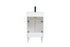 Elegant Lighting Chandler Vanity Cabinet 2Dr W20 Inch XD19 Inch xH34 Inch WH in White Finish Model: VF25020MWH