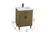 Elegant Lighting Chandler Vanity Cabinet 2Dr W24 Inch xD19 Inch xH34 Inch in Chestnut Brown Model: VF25024MCB