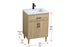 Elegant Lighting Chandler Vanity Cabinet 2Dr W24 Inch XD19 Inch xH34 Inch MW in Mango Wood Finish Model: VF25024MW