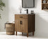 Elegant Lighting Chandler Vanity Cabinet 2Dr W24 Inch XD19 Inch xH34 Inch WB in Walnut Brown Finish Model: VF25024WB
