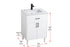 Elegant Lighting Chandler Vanity Cabinet 2Dr W24 Inch XD19 Inch xH34 Inch WH in White Finish Model: VF25024MWH