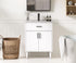 Elegant Lighting Chandler Vanity Cabinet 2Dr W24 Inch XD19 Inch xH34 Inch WH in White Finish Model: VF25024MWH