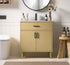 Elegant Lighting Chandler Vanity Cabinet 2Dr W30 Inch xD19 Inch xH34 Inch in Honey Brown Model: VF25030MHB