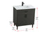 Elegant Lighting Chandler Vanity Cabinet 2Dr W30 Inch xD19 Inch xH34 Inch in Mocha Brown Model: VF25030MMB