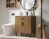 Elegant Lighting Chandler Vanity Cabinet 2Dr W30 Inch XD19 Inch xH34 Inch WB in Walnut Brown Finish Model: VF25030WB