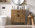Elegant Lighting Chandler Vanity Cabinet 2Dr W30 Inch XD19 Inch xH34 Inch WB in Walnut Brown Finish Model: VF25030WB