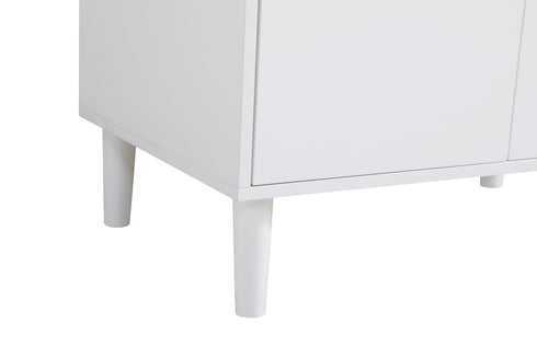 Elegant Lighting Chandler Vanity Cabinet 2Dr W30 Inch XD19 Inch xH34 Inch WH in White Finish Model: VF25030MWH
