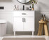 Elegant Lighting Chandler Vanity Cabinet 2Dr W30 Inch XD19 Inch xH34 Inch WH in White Finish Model: VF25030MWH