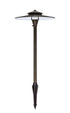Elegant Lighting Chanterelle Outdoor Path light D:12 Inch H:24 Inch in Antique Brass Finish Model: P803