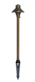 Elegant Lighting Chanterelle PATH LIGHT D5 H24 ANTIQUE BRASS INCLUDES STAKE G4 HALOGEN 20W(LIGHT SOURCE NOT INCLUDED) Model: P802