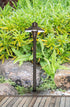 Elegant Lighting Chanterelle PATH LIGHT D7 H24 ANTIQUE BRASS INCLUDES STAKE G4 HALOGEN 20W(LIGHT SOURCE NOT INCLUDED) Model: P801