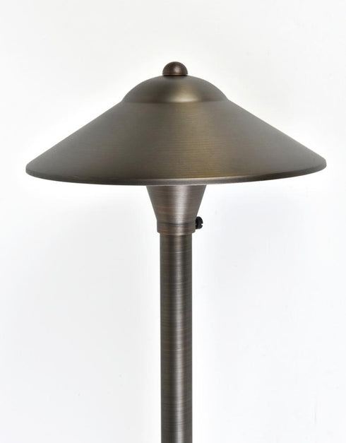 Elegant Lighting Chanterelle PATH LIGHT D9 H24 ANTIQUE BRASS INCLUDES STAKE G4 HALOGEN 20W(LIGHT SOURCE NOT INCLUDED) Model: P800