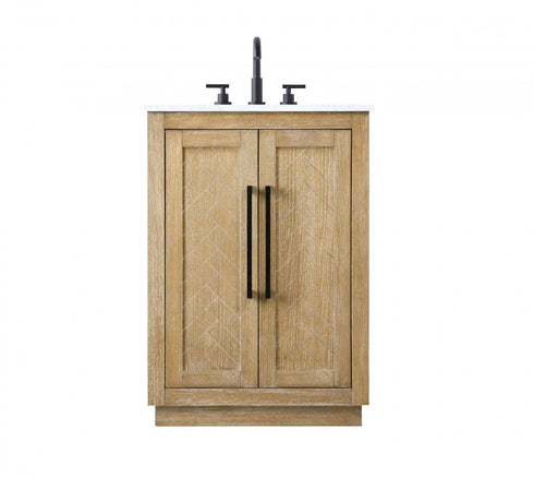 Elegant Lighting Chase 24 inch Single Bathroom Vanity in Chocolate Oak Model: VF29024CO