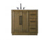Elegant Lighting Chase 36 inch Single Bathroom Vanity in Chocolate Oak Model: VF29036CO
