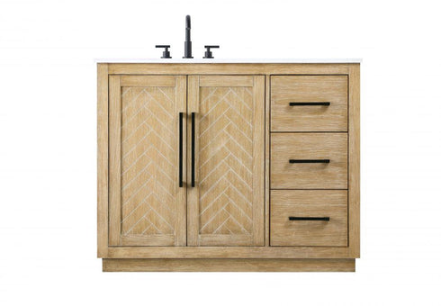 Elegant Lighting Chase 42 inch Single Bathroom Vanity in Chocolate Oak Model: VF29042CO