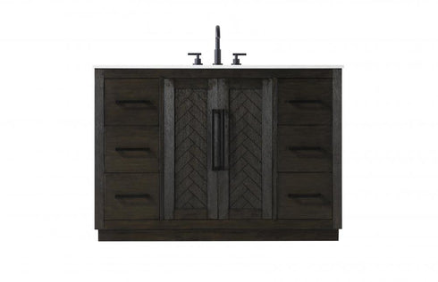Elegant Lighting Chase 48 inch Single Bathroom Vanity in Chocolate Oak Model: VF29048CO