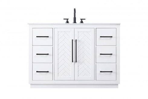 Elegant Lighting Chase 48 inch Single Bathroom Vanity in Chocolate Oak Model: VF29048CO