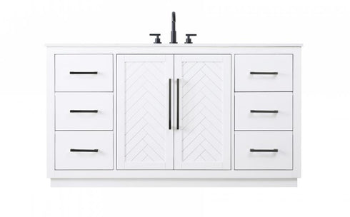 Elegant Lighting Chase 60 inch Single Bathroom Vanity in Chocolate Oak Model: VF29060CO