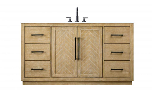 Elegant Lighting Chase 60 inch Single Bathroom Vanity in Chocolate Oak Model: VF29060CO
