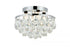 Elegant Lighting Clara 4 Light Corona Flush D14 Inch H9 Inch L4 CH RC872 in Chrome Finish Model: LD9805F14C(872)