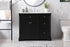 Elegant Lighting Clarence 42 inch Single bathroom vanity set in black Model: VF53042BK