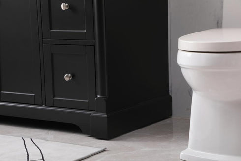 Elegant Lighting Clarence 42 inch Single bathroom vanity set in black Model: VF53042BK