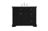 Elegant Lighting Clarence 42 inch Single bathroom vanity set in black Model: VF53042BK