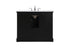 Elegant Lighting Clarence 42 inch Single bathroom vanity set in black Model: VF53042BK