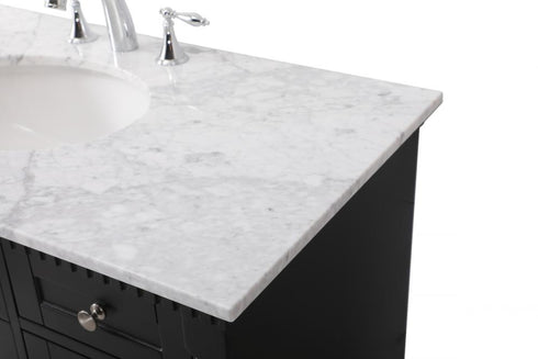 Elegant Lighting Clarence 42 inch Single bathroom vanity set in black Model: VF53042BK