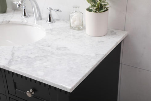 Elegant Lighting Clarence 42 inch Single bathroom vanity set in black Model: VF53042BK