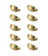 Elegant Lighting Claude 2 4 Inch Center to Center in Brushed Gold Cup Bar Pull Multipack (Set of 10) Model: PL3001-GD-10PK