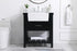 Elegant Lighting Clement 30 Inch Single Bathroom Vanity in Black Model: VF60130BK