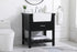 Elegant Lighting Clement 30 Inch Single Bathroom Vanity in Black Model: VF60130BK