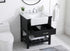 Elegant Lighting Clement 30 Inch Single Bathroom Vanity in Black Model: VF60130BK