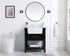 Elegant Lighting Clement 30 Inch Single Bathroom Vanity in Black Model: VF60130BK