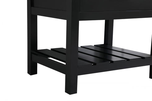 Elegant Lighting Clement 30 Inch Single Bathroom Vanity in Black Model: VF60130BK
