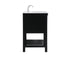 Elegant Lighting Clement 30 Inch Single Bathroom Vanity in Black Model: VF60130BK