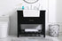 Elegant Lighting Clement 36 Inch Single Bathroom Vanity in Black Model: VF60136BK