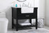 Elegant Lighting Clement 36 Inch Single Bathroom Vanity in Black Model: VF60136BK