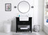 Elegant Lighting Clement 36 Inch Single Bathroom Vanity in Black Model: VF60136BK
