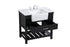 Elegant Lighting Clement 36 Inch Single Bathroom Vanity in Black Model: VF60136BK