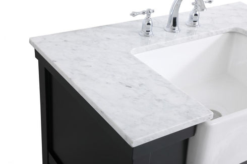 Elegant Lighting Clement 36 Inch Single Bathroom Vanity in Black Model: VF60136BK