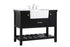Elegant Lighting Clement 42 Inch Single Bathroom Vanity in Black Model: VF60142BK